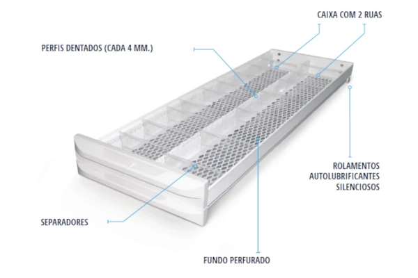 detalhe gaveta medical box
