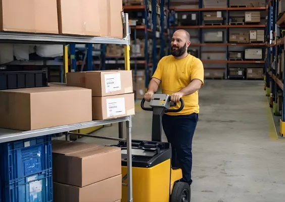 Carrinhos rebocadores elétricos (300kg a 4.000kg)